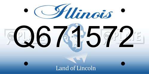Q671572 Illinois License Plate