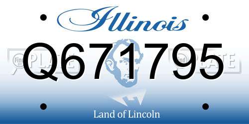 Q671795 Illinois License Plate