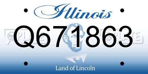 Q671863 Illinois License Plate