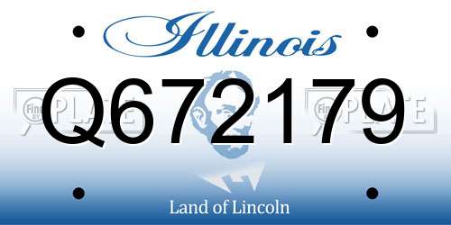 Q672179 Illinois License Plate
