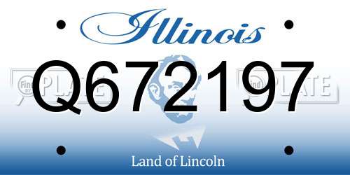 Q672197 Illinois License Plate