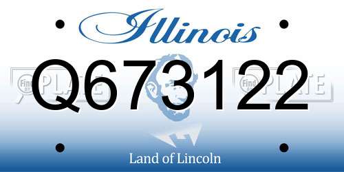 Q673122 Illinois License Plate