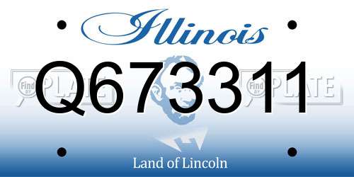 Q673311 Illinois License Plate