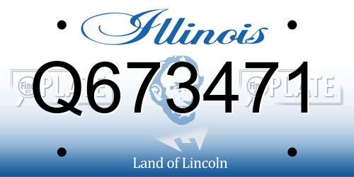 Q673471 Illinois License Plate
