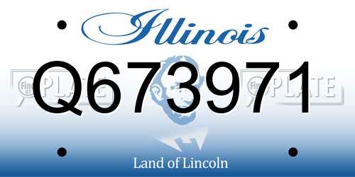 Q673971 Illinois License Plate
