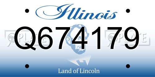 Q674179 Illinois License Plate