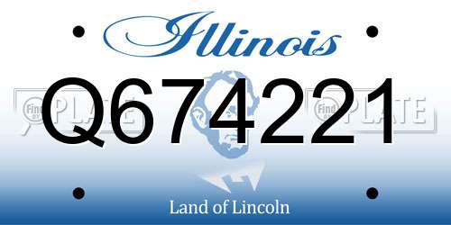 Q674221 Illinois License Plate