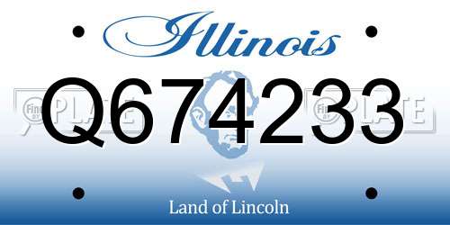 Q674233 Illinois License Plate