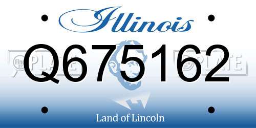 Q675162 Illinois License Plate