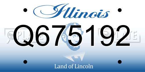 Q675192 Illinois License Plate