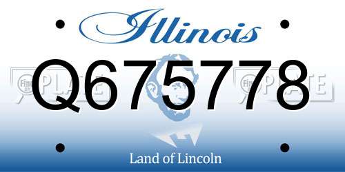 Q675778 Illinois License Plate