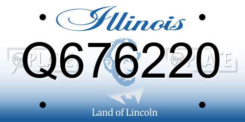 Q676220 Illinois License Plate