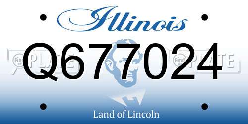 Q677024 Illinois License Plate
