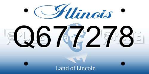 Q677278 Illinois License Plate