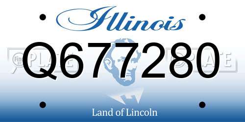 Q677280 Illinois License Plate