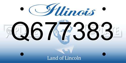 Q677383 Illinois License Plate