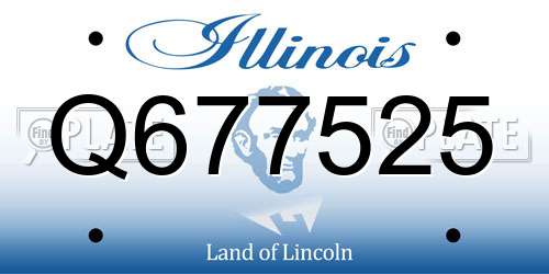 Q677525 Illinois License Plate