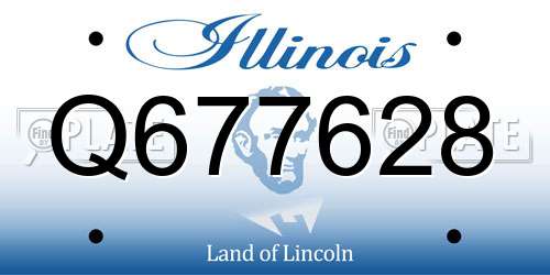 Q677628 Illinois License Plate
