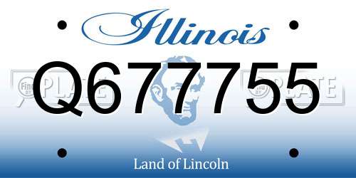 Q677755 Illinois License Plate
