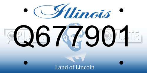 Q677901 Illinois License Plate