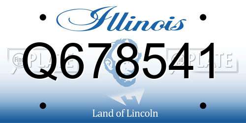 Q678541 Illinois License Plate