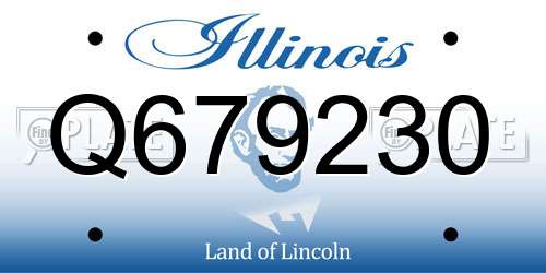 Q679230 Illinois License Plate
