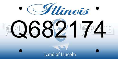 Q682174 Illinois License Plate