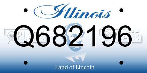 Q682196 Illinois License Plate