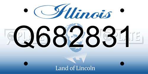 Q682831 Illinois License Plate