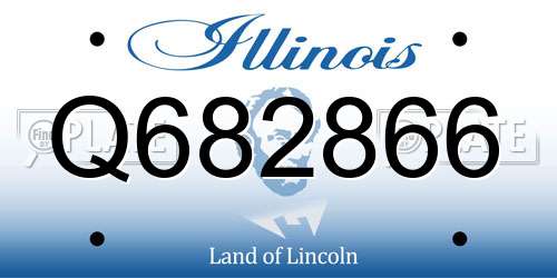 Q682866 Illinois License Plate