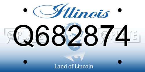 Q682874 Illinois License Plate
