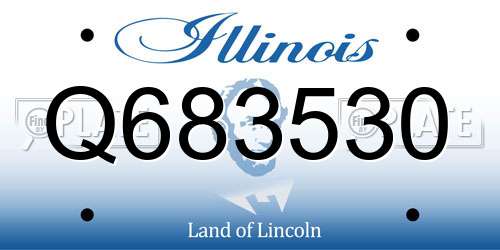 Q683530 Illinois License Plate