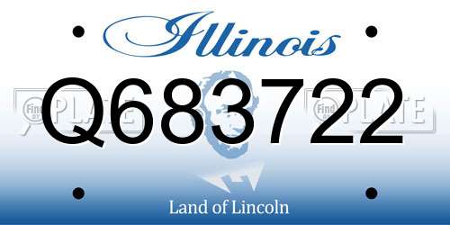 Q683722 Illinois License Plate