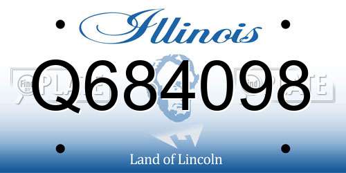 Q684098 Illinois License Plate