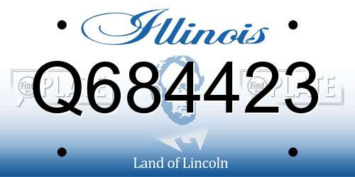 Q684423 Illinois License Plate