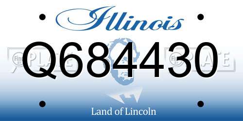 Q684430 Illinois License Plate