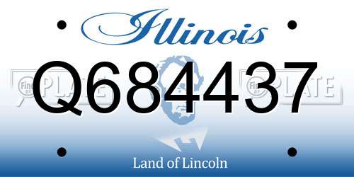 Q684437 Illinois License Plate