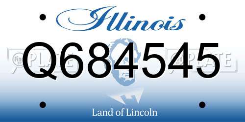 Q684545 Illinois License Plate