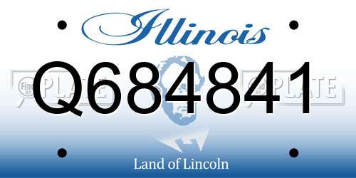 Q684841 Illinois License Plate