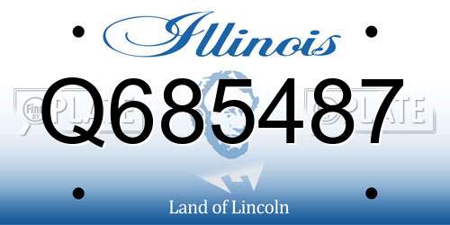 Q685487 Illinois License Plate
