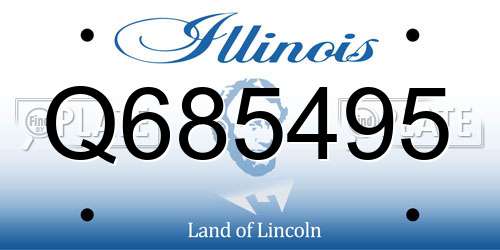 Q685495 Illinois License Plate