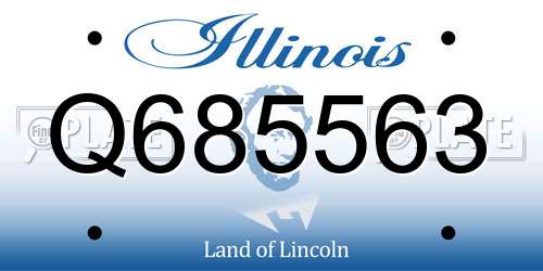 Q685563 Illinois License Plate