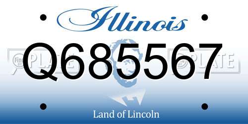 Q685567 Illinois License Plate