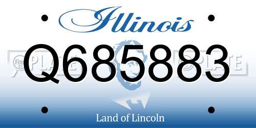 Q685883 Illinois License Plate