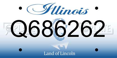 Q686262 Illinois License Plate
