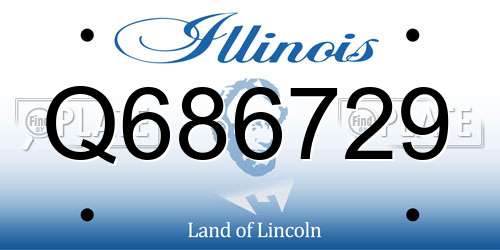 Q686729 Illinois License Plate