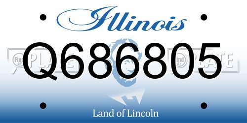 Q686805 Illinois License Plate