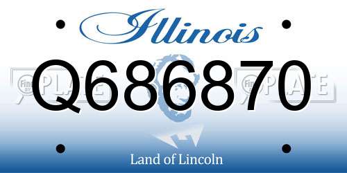 Q686870 Illinois License Plate