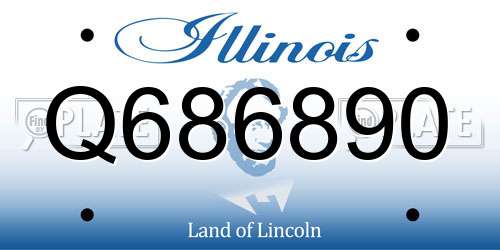 Q686890 Illinois License Plate
