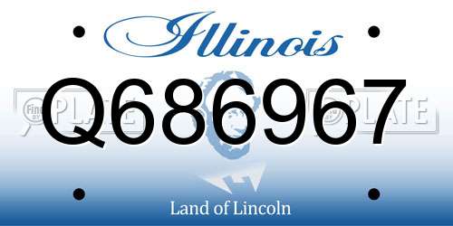 Q686967 Illinois License Plate